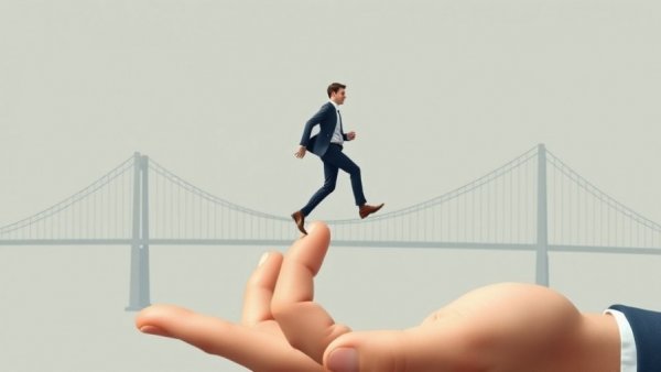 Businessman bridging gap with SAP Business One Operational Intelligence