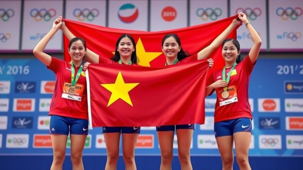 Vietnamese karate team celebrating medals at SEA Games 33.