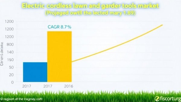 Electric cordless lawn and garden tools market growth forecast chart.