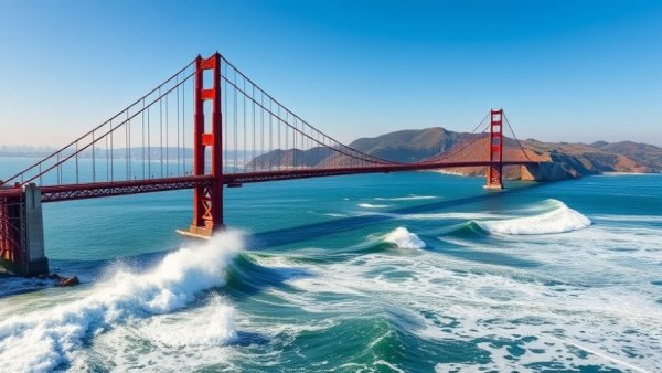 Golden Gate Bridge during daylight, showcasing world class travel experiences in America.