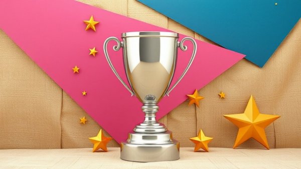 Illustration of trophy and stars symbolizing perfectionism and mental health issues.