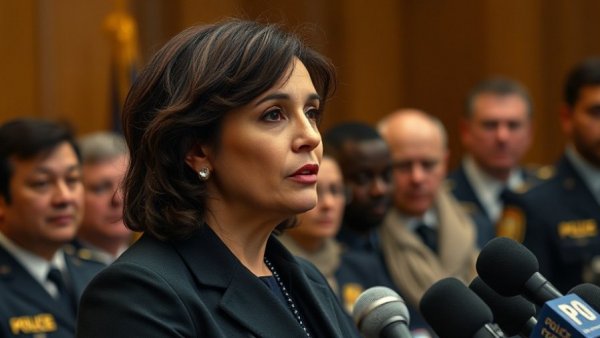 Politician speaking at a press conference about Michigan conversion therapy ban.