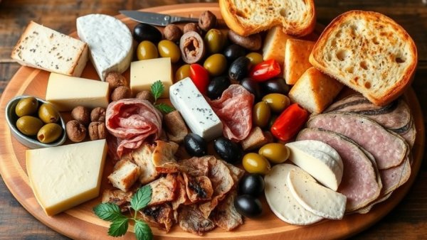 Rustic charcuterie board in the best small plate restaurant in Michigan.