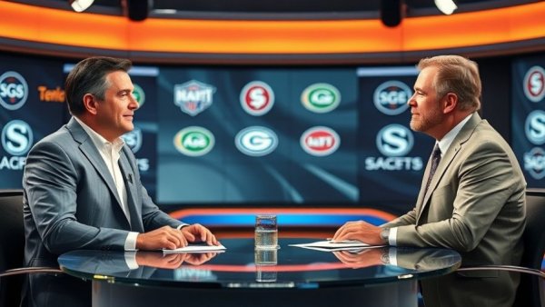 Ireland Contracting Nightly Sports Call hosts in modern studio with sports decor.