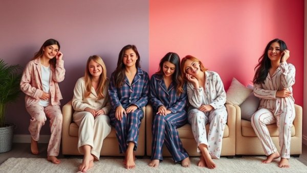 Cozy Pajamas for Women displayed in chic styles.