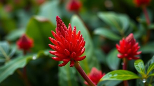 Pine cone ginger with vibrant colors and optimal lighting.