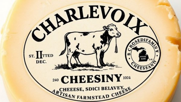 Charlevoix Cheese Company label, Michigan-made artisan cheddar cheese recall.