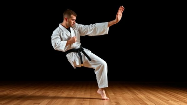 Practical karate training in Gurnee with martial artist in action.