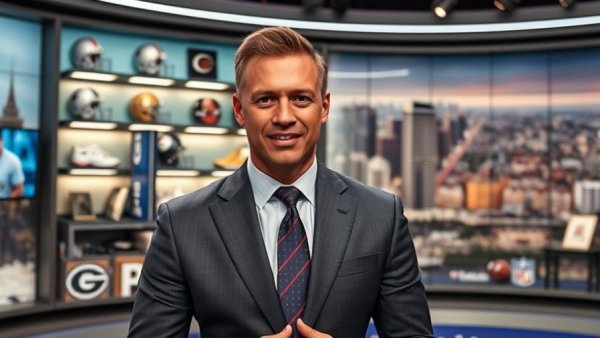 Broadcast studio setup unrelated to Michigan transportation.