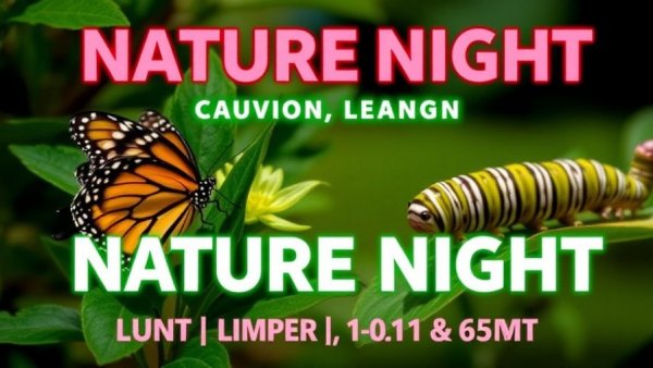 Nature night event poster with monarchs, Grand Rapids weekend.