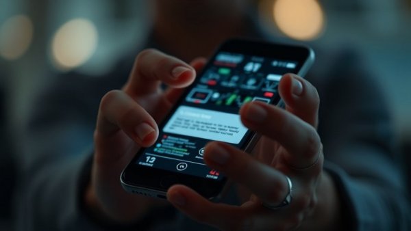Hands holding smartphone with AI error messages, AI productivity paradox.