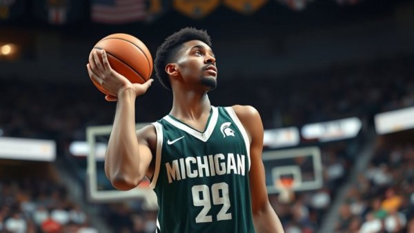 Michigan State player prepares a free throw, where to watch Michigan State basketball vs Nebraska.