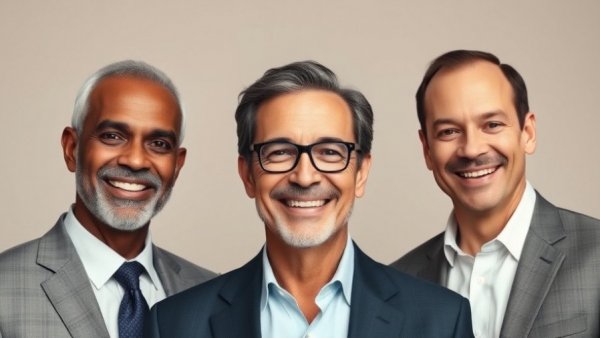 Portraits of three businessmen featured in Dothan Business Hall of Fame.