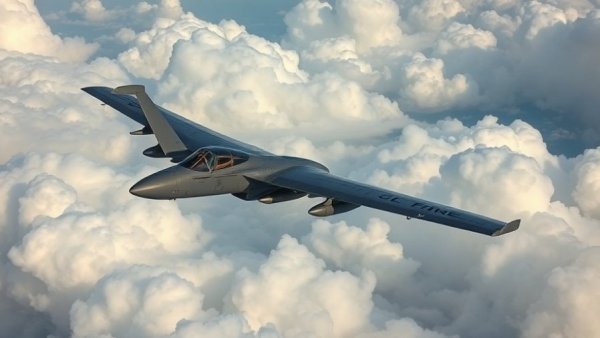 U.S. Air Force plane flying through clouds, resembling stock performance resilience.