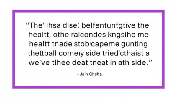 Quote card discussing Great Healthcare Plan and pre-existing conditions.