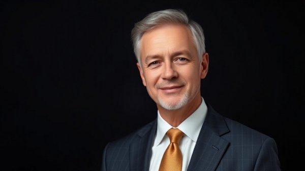 Professional portrait of a man, ideal for rental property oversight services.