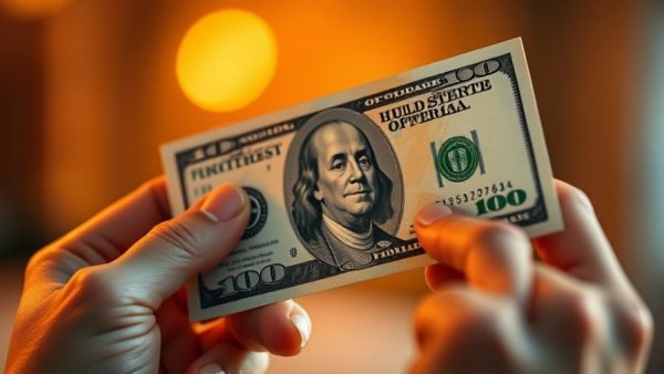 Person holding hundred dollar bill, relating to $6000 senior tax deduction.