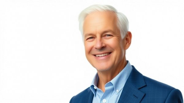 Portrait of a smiling consultant for a landscaping business.