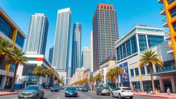 Modern urban cityscape showcasing best states to start a business in 2026.