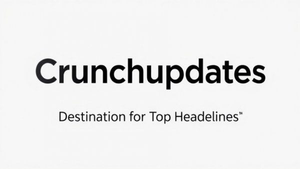 Minimalist Crunchupdates logo for digital newsroom technology news.
