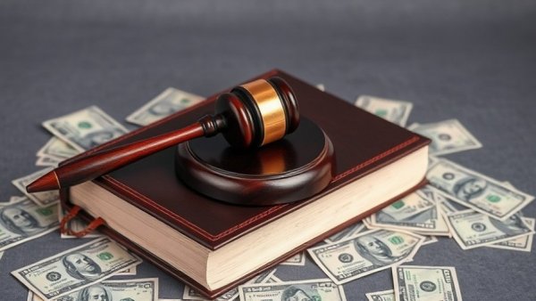 Wooden gavel on law book with money, symbolizing Michigan budget transparency law.