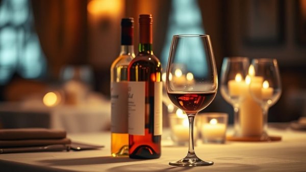 Candlelit dining with wine bottle and glass - 2026 James Beard Award Semifinalists Michigan.