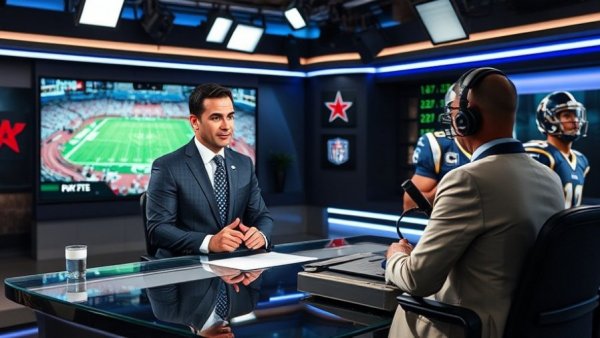 Ireland Contracting Nightly Sports Call anchor presenting sports news.