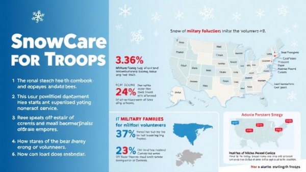 SnowCare for Troops infographic highlights key stats for SnowCare for Troops Awareness Month.