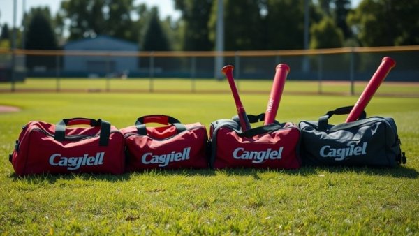 Tigers prospect gear bags at practice field, Baseball America top 100.
