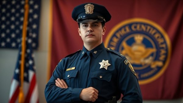 Michigan Commission on Law Enforcement Standards officer in uniform.