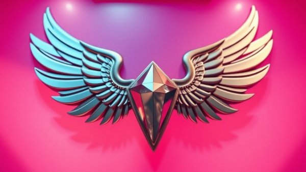 Elegant winged emblem for best in automotive marketing.