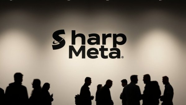 Meta logo on wall with silhouettes; related to teen AI access pause.