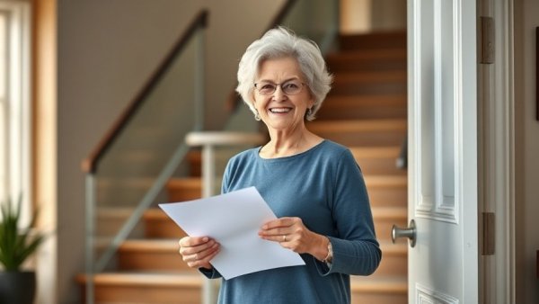 Professional excelling in rental property oversight services, smiling confidently indoors.