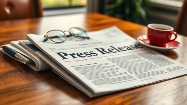 Press Release on desk with glasses and coffee cup suggesting Michigan transportation construction updates.