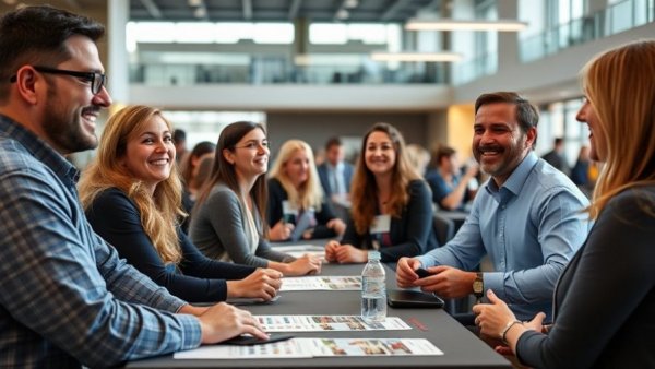 Delaware Arborist and Tree Care Seminar attendees at informational table.