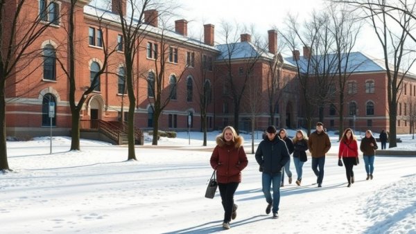 Trump travel ban international students on snowy campus