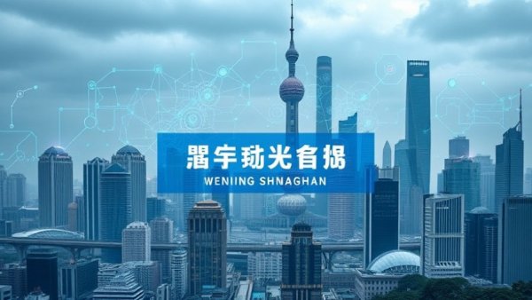 Automotive testing project in Jiading announcement with Shanghai skyline.