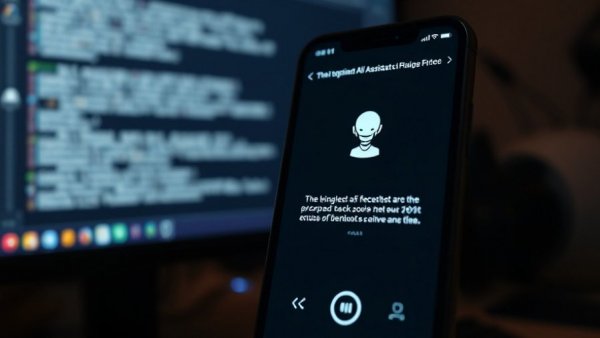 AI assistant on smartphone enhancing small business tasks.