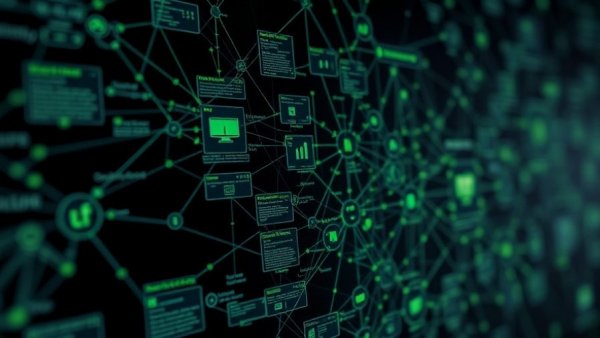 Node-based design tool Flora interface with connected nodes and text.