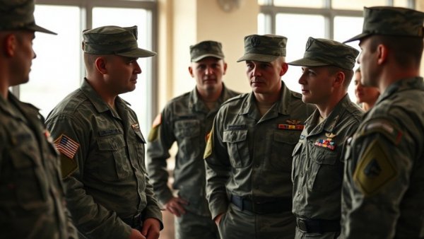 U.S. Army Western Hemisphere Command officers in discussion.