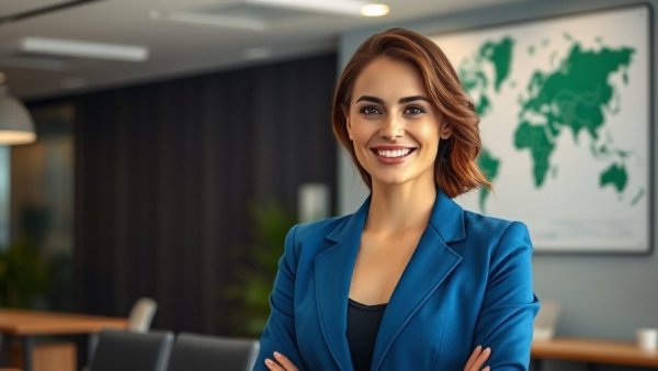 Confident woman standing near desk in office, Ann Arbor school ICE detentions
