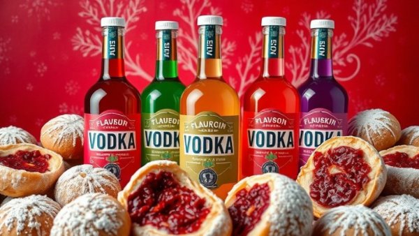 Flavored Paczki Vodka Michigan with Polish pastries.