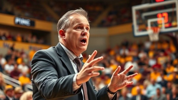 Coach passionately directing players during Orlando Magic vs Toronto Raptors game.