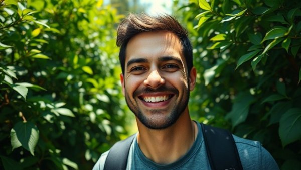 Smiling man outdoors at Indiana Arborist Association conference.