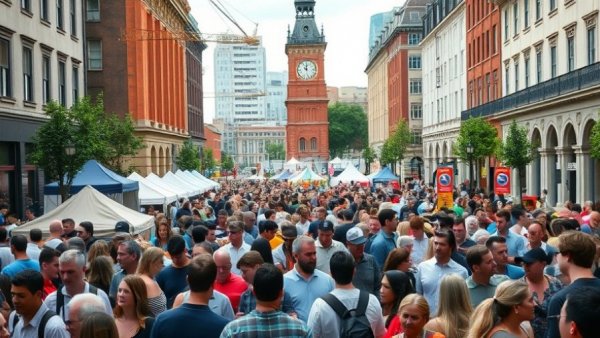 Crowd at outdoor festival during February 2026 Winter Travel Events.