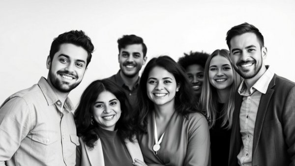 Portrait of young professionals in a spacetech startup