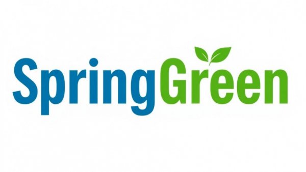 SpringGreen logo in blue and green bold text