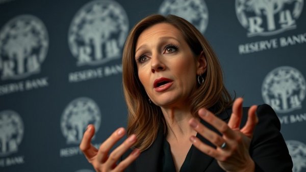 RBA interest rates decision discussed by a female speaker.