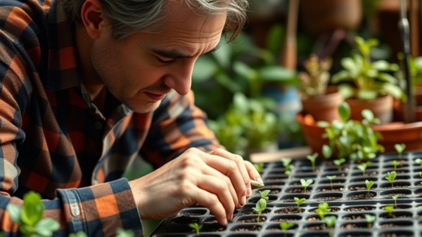 Gardener focused on seed starting in cold climates indoors.