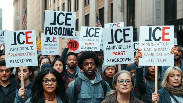 Grand Rapids students protest ICE immigration crackdowns in urban rally.